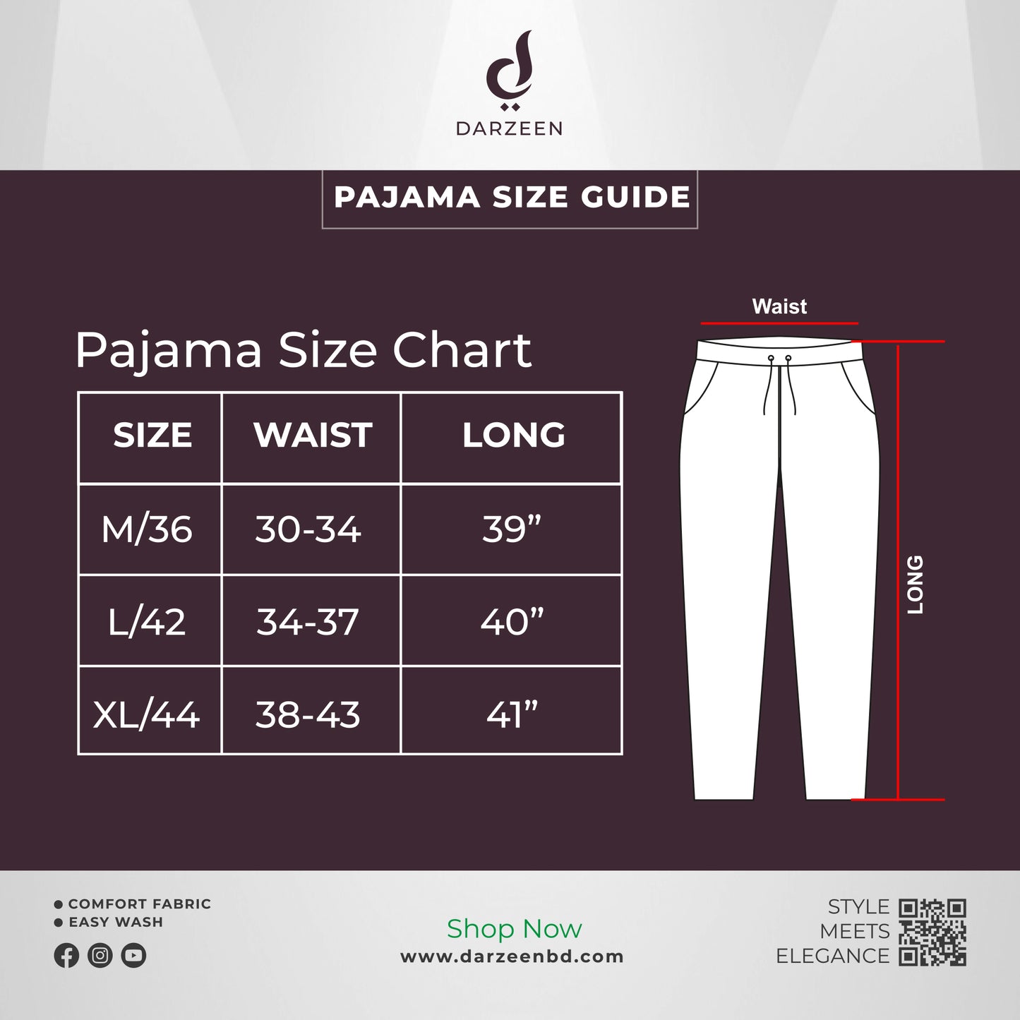 Mens Premium Pajama - White