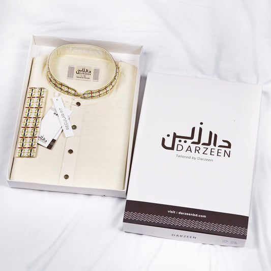 Khadi Panjabi - Zarik Embroidery