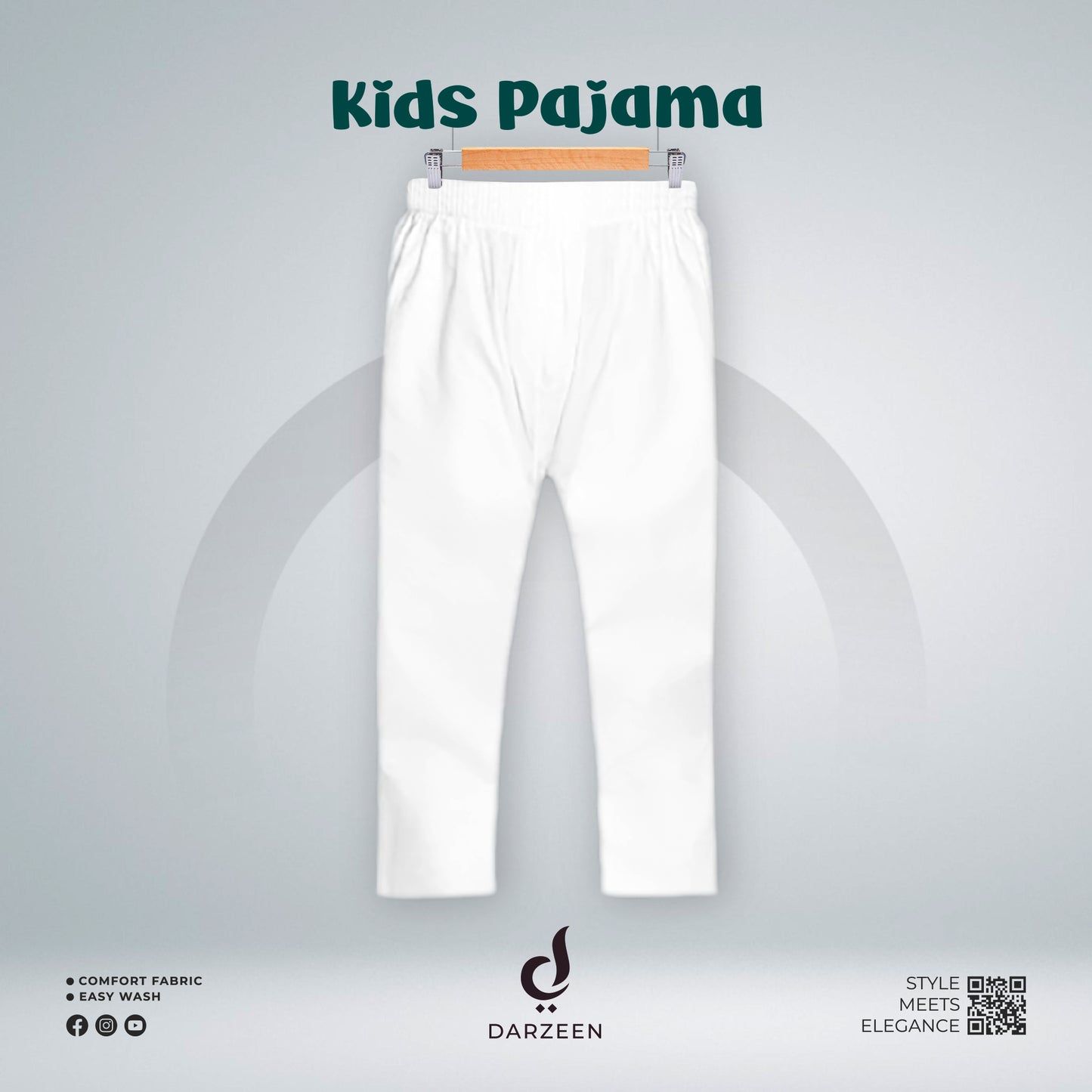 Kids Boys Pajama - White