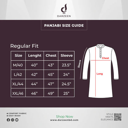 Khadi Panjabi - Zarik Embroidery